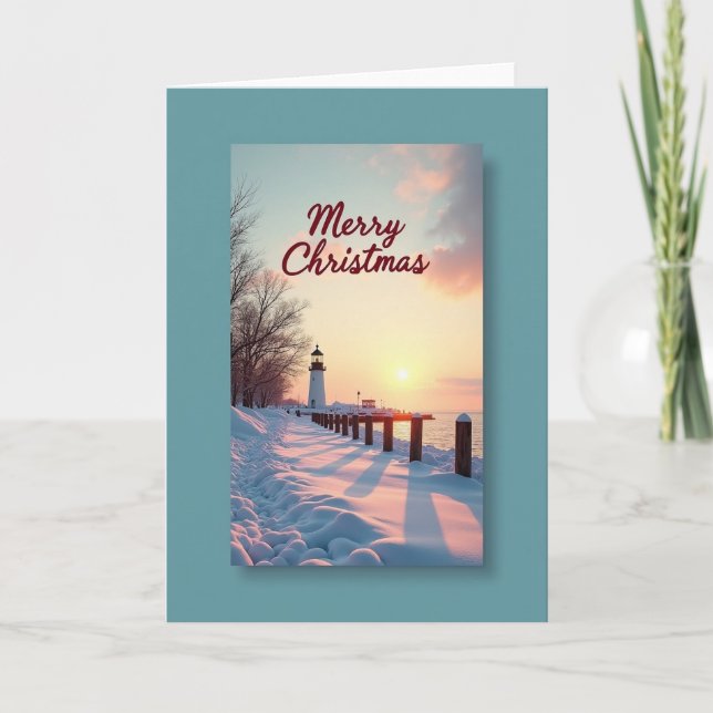 Tarjeta de Navidad Rose Sky (Anverso)