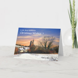 Tarjeta de Navidad rústica de Chilterns