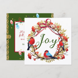Tarjeta de Navidad rústica o tarjeta de saludo nav
