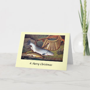 Tarjeta de navidad - Salmón y trucha
