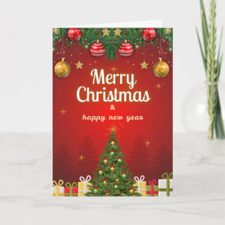 Tarjeta de Navidad | Saludo Festivo de Fiesta