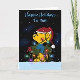 Tarjeta de Navidad Salvaje y Felices Fiestas