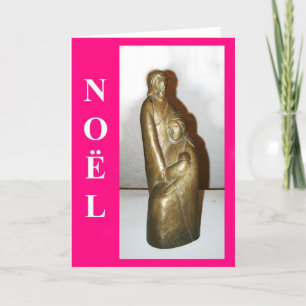 Tarjeta de Navidad santa de la familia