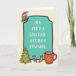 Tarjeta de Navidad sarcástica y descarada