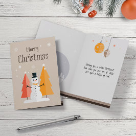 Tarjeta de Navidad sencilla y moderna.