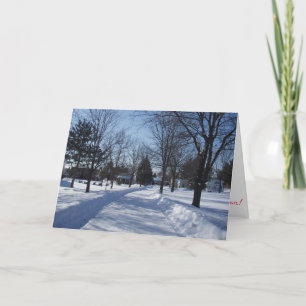 Tarjeta de Navidad "Sendero del Pueblo"