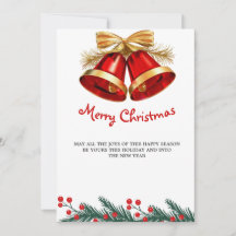 tarjeta de navidad simple de lujo, Navidad con tar
