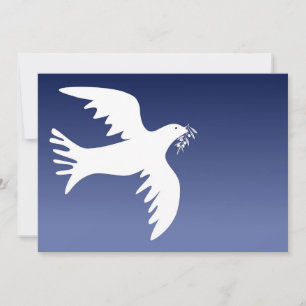 Tarjeta de Navidad Simple Moderna Paloma Tarjeta d