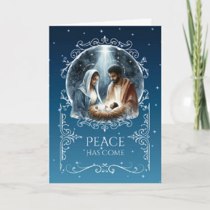 Tarjeta de Navidad sin fotos para las fiestas de N
