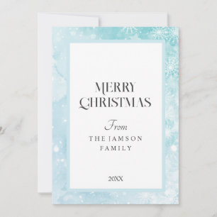Tarjeta de Navidad Snack Blue Merry
