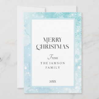 Tarjeta de Navidad Snack Blue Merry