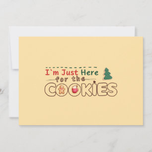 Tarjeta de Navidad 'Sólo Estoy Aquí por las Gallet