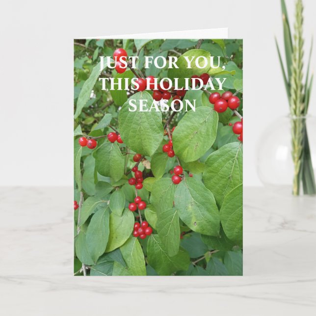Tarjeta de Navidad solo para ti (Anverso)