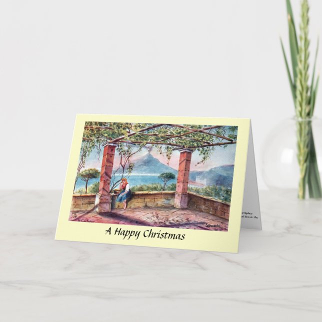Tarjeta de navidad - Sorrento, Italia (Anverso)