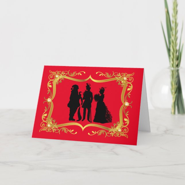 Tarjeta de Navidad Steampunk (Anverso)