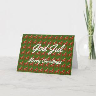 Tarjeta de Navidad sueca e inglesa