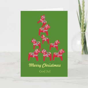 Tarjeta de Navidad Sueco Americana