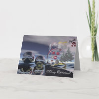 Tarjeta de navidad surrealista