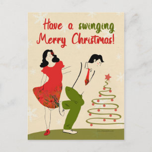 Tarjeta de Navidad - swing dance