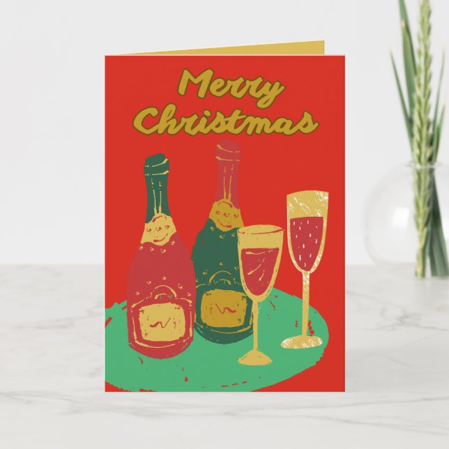 Tarjeta de Navidad, Tarjeta de Feliz Navidad (Anverso)