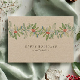 Tarjeta de navidad, Tarjeta de vacaciones, Rústico