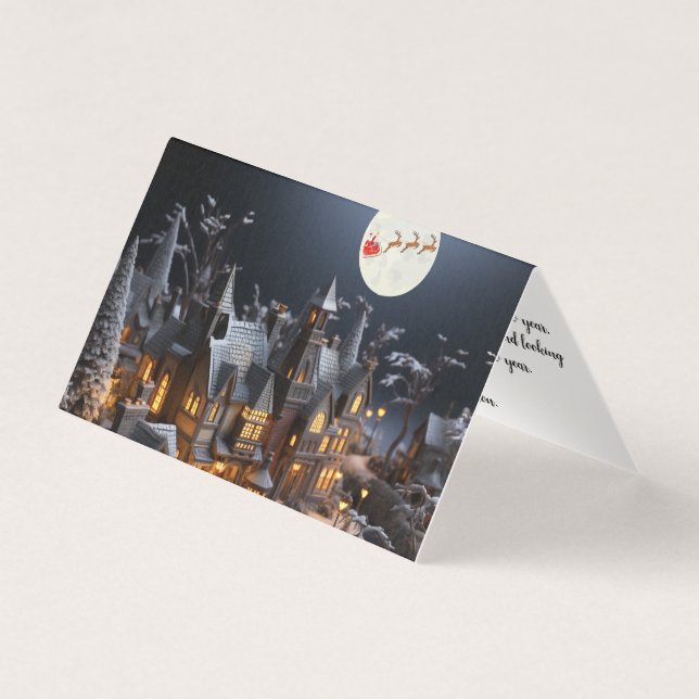 tarjeta de navidad, tradicional (Anverso)