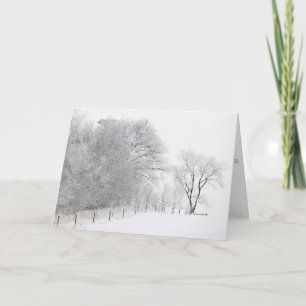 Tarjeta de Navidad Tranquilidad Invernal