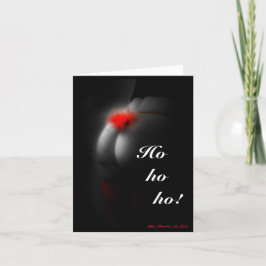 Tarjeta de Navidad traviesa del bebé atractivo del
