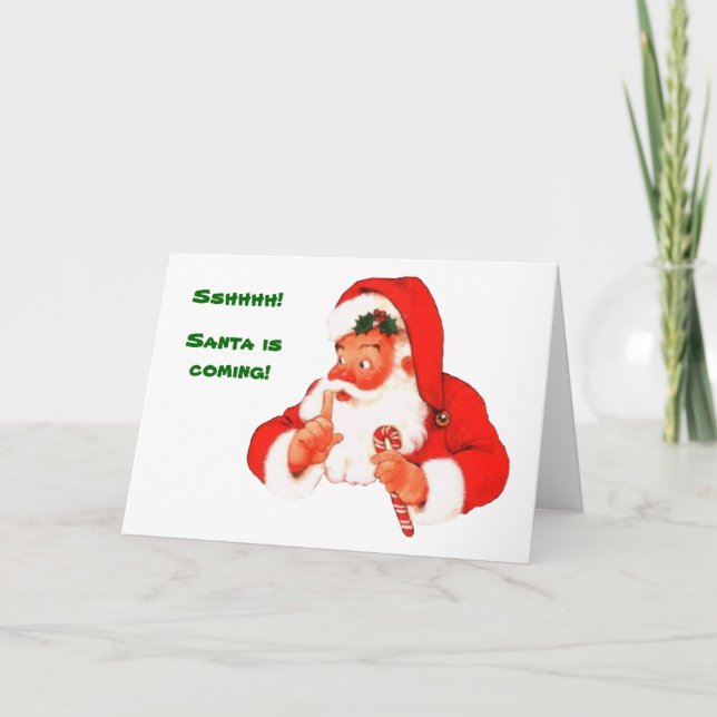 Tarjeta de Navidad traviesa o Niza de Santa (Anverso)