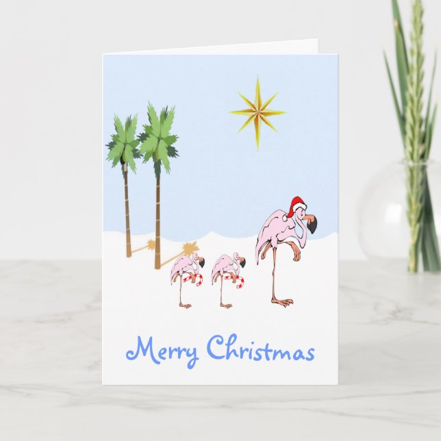 Tarjeta de Navidad tropical (Anverso)