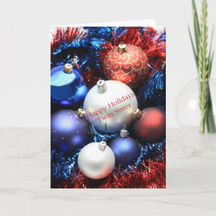 Tarjeta de Navidad Twin Sister Merry