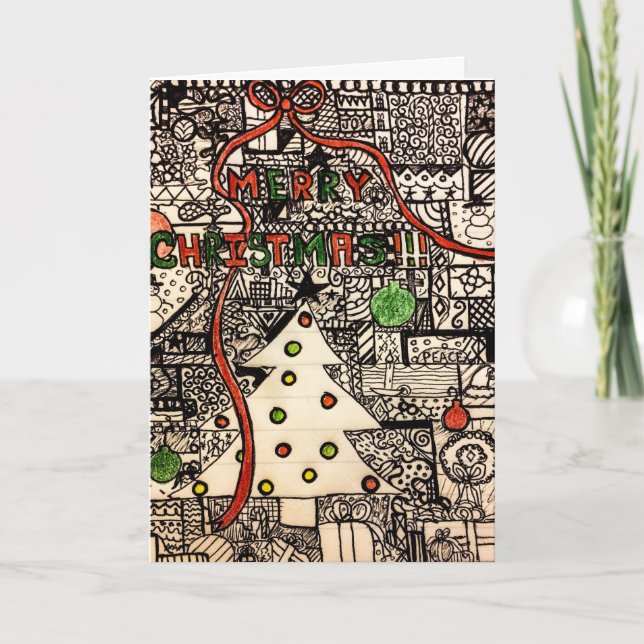 Tarjeta de Navidad única (Anverso)