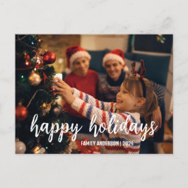 Tarjeta de Navidad vacaciones familiares amigos