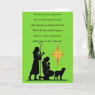Tarjeta de Navidad "Ven, ven"