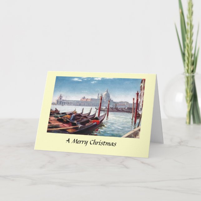 Tarjeta de navidad - Venecia, Italia (Anverso)