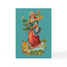 Tarjeta de Navidad verde azulada de la cinta del