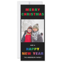 Tarjeta de Navidad vertical - Feliz Navidad en Arc