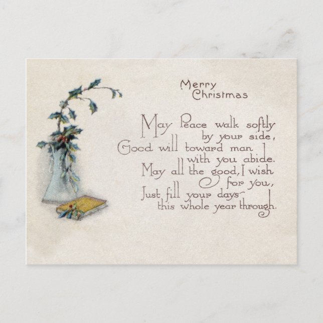 Tarjeta de navidad vintage (Anverso)