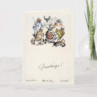 Tarjeta de Navidad Vintage 1932 | Amigos de Walt K