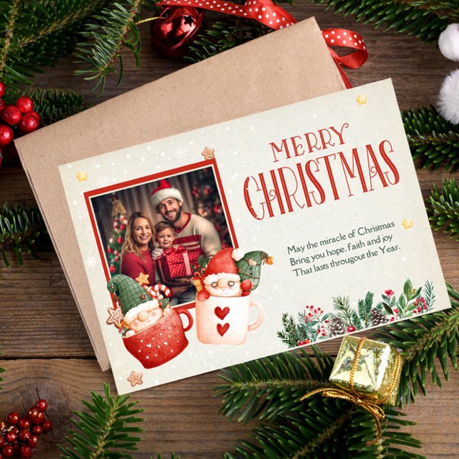 Tarjeta de Navidad Vintage personalizada (Subido por el creador)