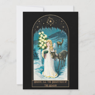 Tarjeta de Navidad Vintage Victoriana