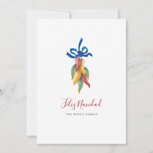 Tarjeta de Navidad Watercolor Feliz Navidad