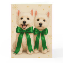 Tarjeta de Navidad Westie