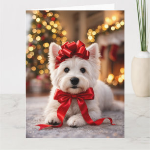 Tarjeta de Navidad Westie
