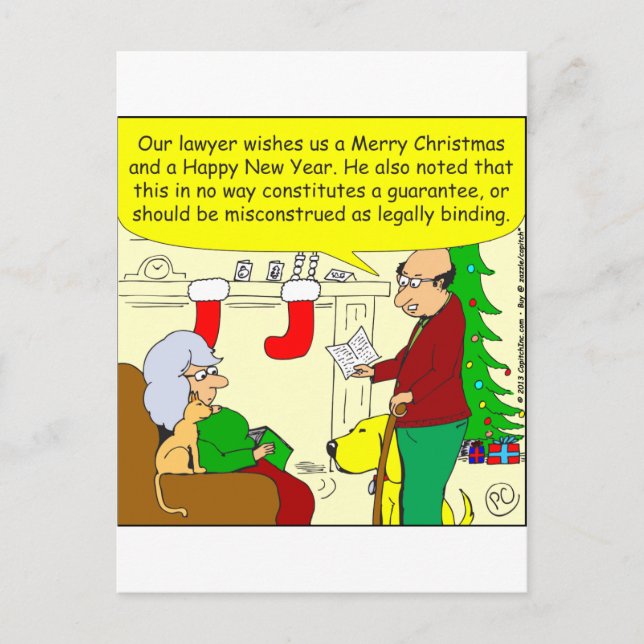 tarjeta de Navidad x08 de nuestro abogado - dibujo (Anverso)