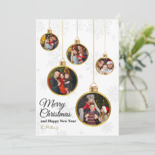 Tarjeta de Navidad y Feliz Año Nuevo Foto