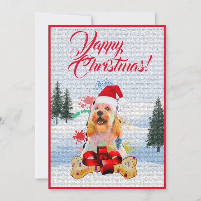 Tarjeta de Navidad Yappy Yappy (Anverso)