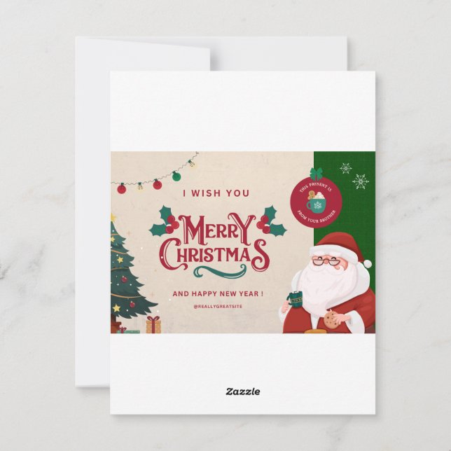 tarjeta de navidades (Reverso)