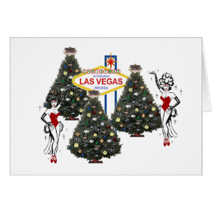 Tarjeta de Navidades 5x7 de Las Vegas