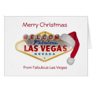 Tarjeta de Navidades 5x7 de Las Vegas